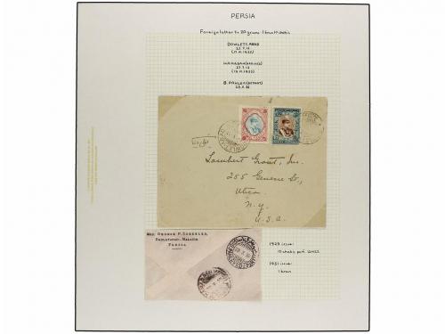 ✉ IRAN. 1929 issue. Sixty six covers to foreing destinations