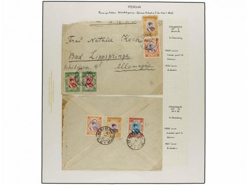 ✉ IRAN. 1929 issue. Sixty six covers to foreing destinations