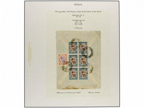 ✉ IRAN. 1929 issue. Sixty six covers to foreing destinations