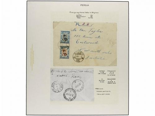 ✉ IRAN. 1929 issue. Sixty six covers to foreing destinations
