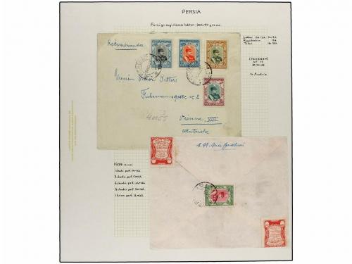 ✉ IRAN. 1929 issue. Sixty six covers to foreing destinations