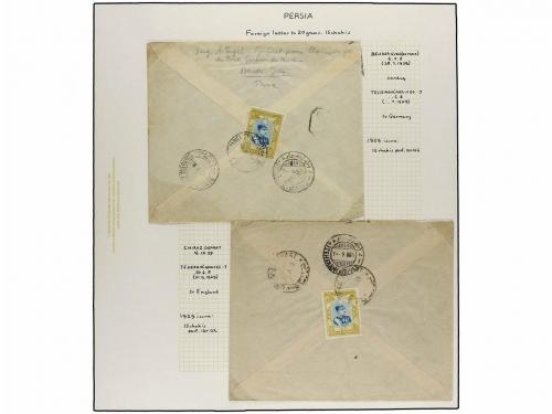 ✉ IRAN. 1929 issue. Sixty six covers to foreing destinations