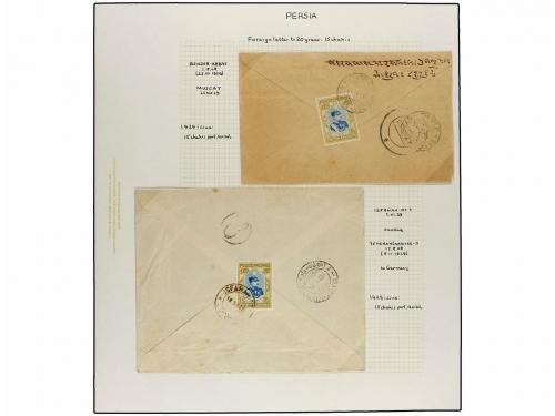 ✉ IRAN. 1929 issue. Sixty six covers to foreing destinations