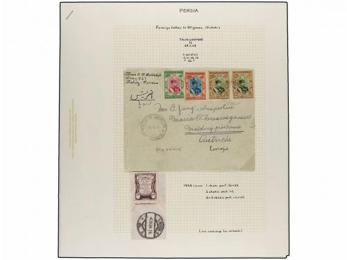 ✉ IRAN. 1929 issue. Sixty six covers to foreing destinations