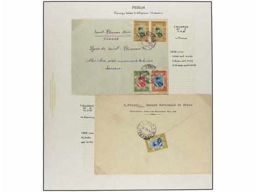 ✉ IRAN. 1929 issue. Sixty six covers to foreing destinations