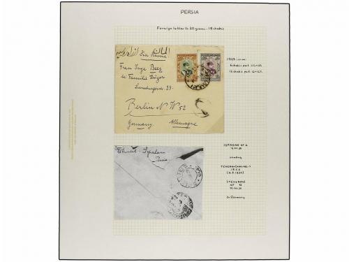 ✉ IRAN. 1929 issue. Sixty six covers to foreing destinations
