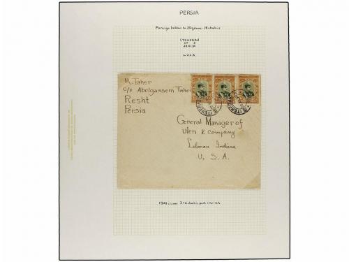 ✉ IRAN. 1929 issue. Sixty six covers to foreing destinations