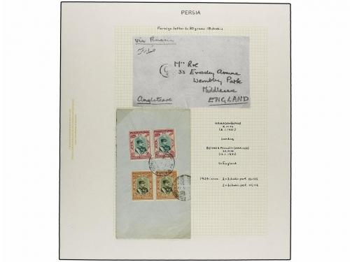 ✉ IRAN. 1929 issue. Sixty six covers to foreing destinations
