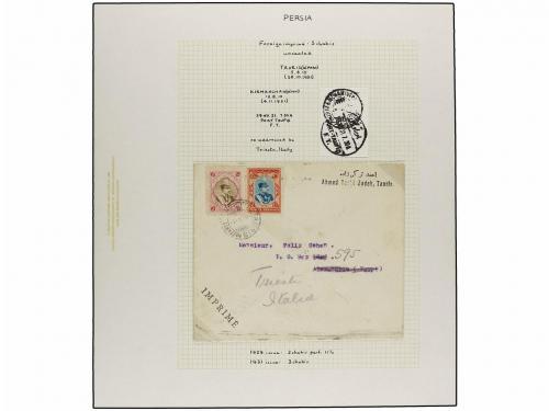 ✉ IRAN. 1929 issue. Sixty six covers to foreing destinations