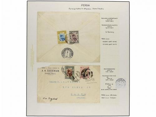✉ IRAN. 1929 issue. Sixty six covers to foreing destinations
