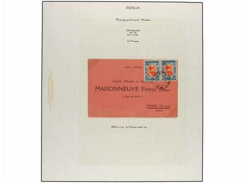 ✉ IRAN. 1929 issue. Sixty six covers to foreing destinations