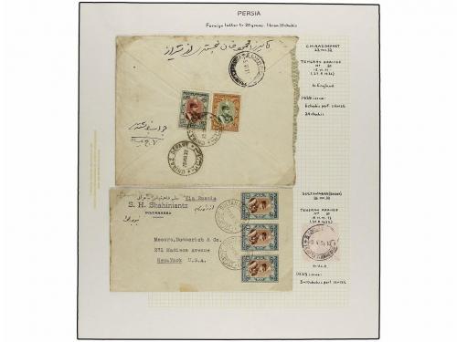 ✉ IRAN. 1929 issue. Sixty six covers to foreing destinations