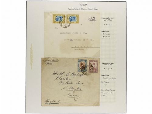 ✉ IRAN. 1929 issue. Sixty six covers to foreing destinations