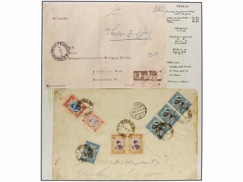 ✉ IRAN. 1929 issue. Eleven covers to foreing destinations. D