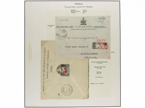 ✉ IRAN. 1929 issue. Eleven covers to foreing destinations. D