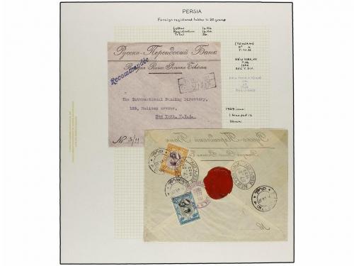 ✉ IRAN. 1929 issue. Eleven covers to foreing destinations. D
