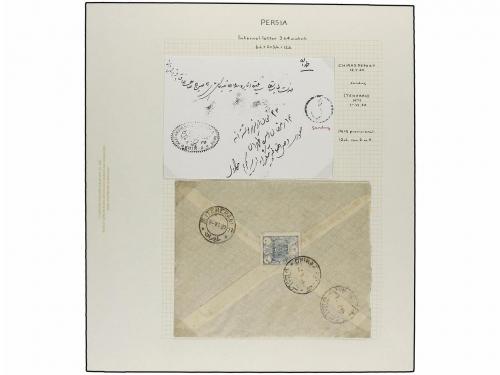 ¿ IRAN. 1919. PROVISIONAL ISSUE. Eighty-nine covers diverse