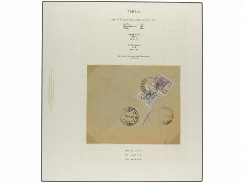 ¿ IRAN. 1919. PROVISIONAL ISSUE. Eighty-nine covers diverse