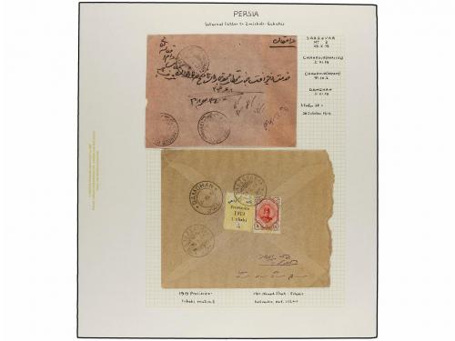 ¿ IRAN. 1919. PROVISIONAL ISSUE. Eighty-nine covers diverse