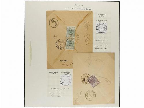 ¿ IRAN. 1919. PROVISIONAL ISSUE. Eighty-nine covers diverse