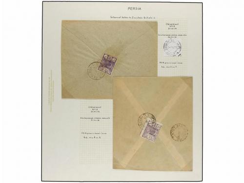 ¿ IRAN. 1919. PROVISIONAL ISSUE. Eighty-nine covers diverse