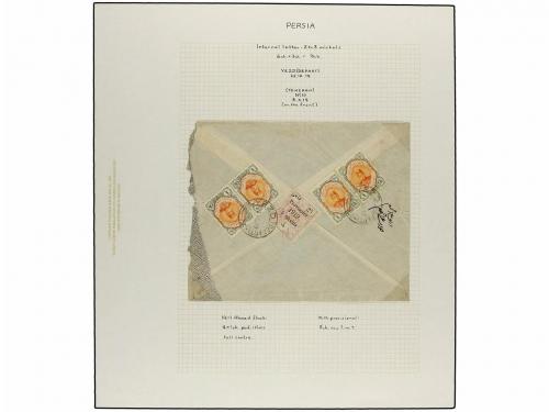 ¿ IRAN. 1919. PROVISIONAL ISSUE. Eighty-nine covers diverse