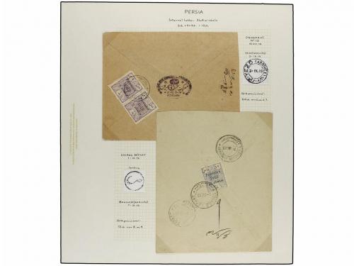 ¿ IRAN. 1919. PROVISIONAL ISSUE. Eighty-nine covers diverse