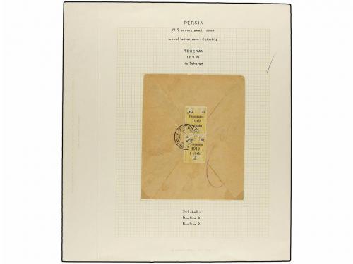 ¿ IRAN. 1919. PROVISIONAL ISSUE. Eighty-nine covers diverse