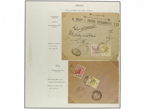 ¿ IRAN. 1919. PROVISIONAL ISSUE. Eighty-nine covers diverse