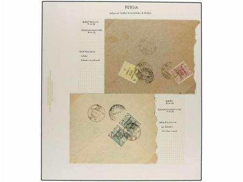 ¿ IRAN. 1919. PROVISIONAL ISSUE. Eighty-nine covers diverse