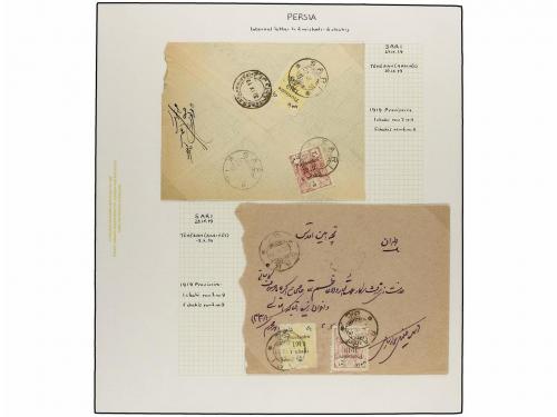¿ IRAN. 1919. PROVISIONAL ISSUE. Eighty-nine covers diverse