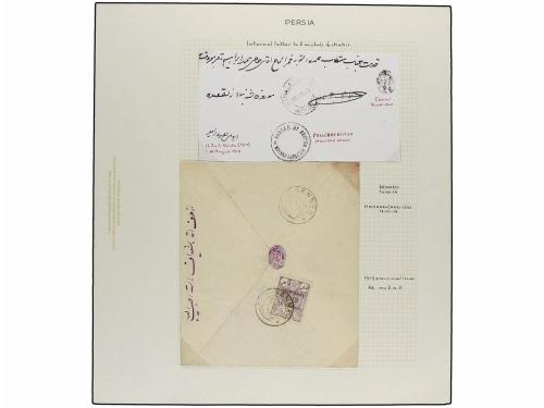¿ IRAN. 1919. PROVISIONAL ISSUE. Eighty-nine covers diverse