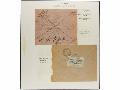 ¿ IRAN. 1919. PROVISIONAL ISSUE. Eighty-nine covers diverse