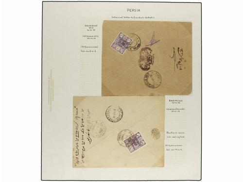 ¿ IRAN. 1919. PROVISIONAL ISSUE. Eighty-nine covers diverse