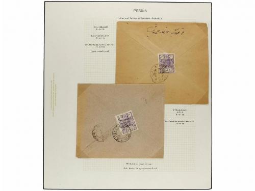 ¿ IRAN. 1919. PROVISIONAL ISSUE. Eighty-nine covers diverse