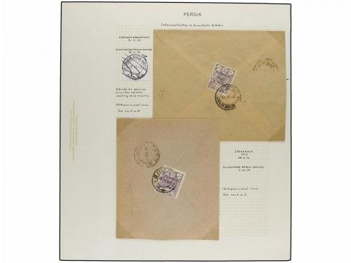 ¿ IRAN. 1919. PROVISIONAL ISSUE. Eighty-nine covers diverse
