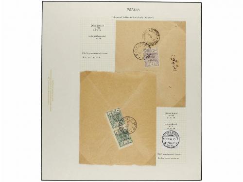 ¿ IRAN. 1919. PROVISIONAL ISSUE. Eighty-nine covers diverse