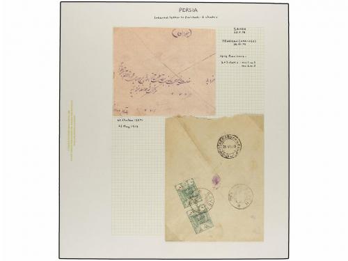 ¿ IRAN. 1919. PROVISIONAL ISSUE. Eighty-nine covers diverse