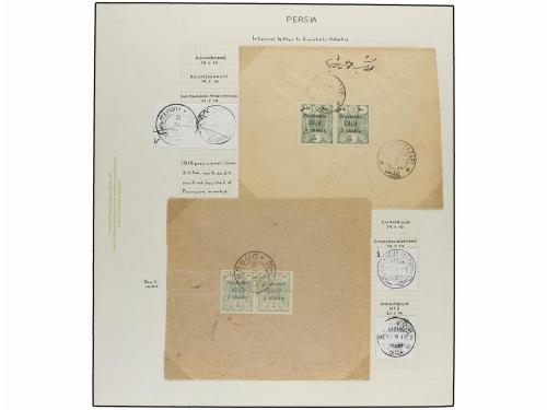 ¿ IRAN. 1919. PROVISIONAL ISSUE. Eighty-nine covers diverse
