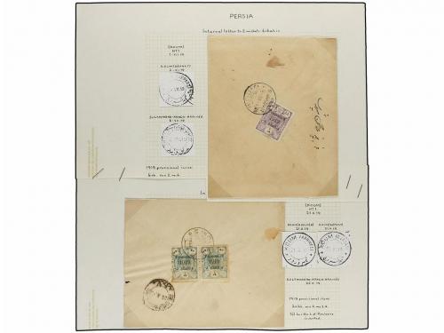 ¿ IRAN. 1919. PROVISIONAL ISSUE. Eighty-nine covers diverse