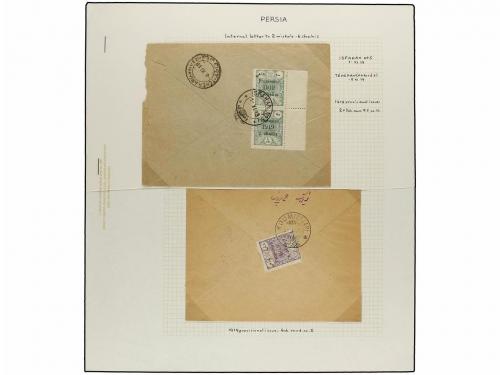 ¿ IRAN. 1919. PROVISIONAL ISSUE. Eighty-nine covers diverse