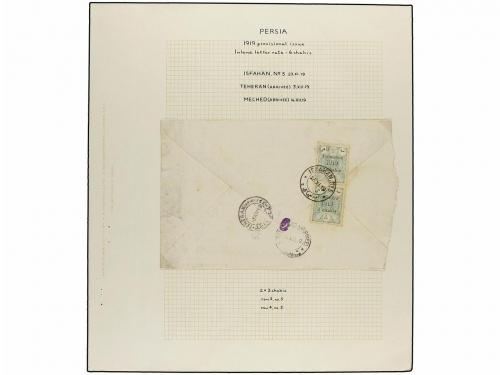 ¿ IRAN. 1919. PROVISIONAL ISSUE. Eighty-nine covers diverse