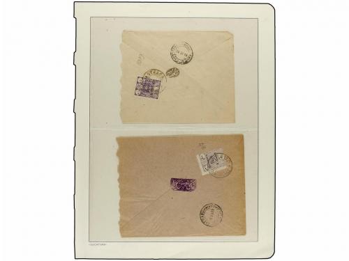 ¿ IRAN. 1919. PROVISIONAL ISSUE. Eighty-nine covers diverse