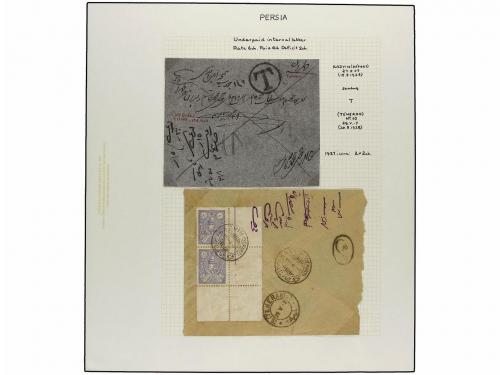 ✉ IRAN. 1926-29 issue. Thirty three covers with POSTAGE DUE 