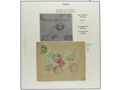 ✉ IRAN. 1926-29 issue. Thirty three covers with POSTAGE DUE 