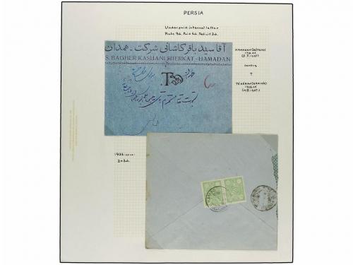 ✉ IRAN. 1926-29 issue. Thirty three covers with POSTAGE DUE 