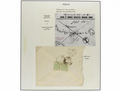 ✉ IRAN. 1926-29 issue. Thirty three covers with POSTAGE DUE 