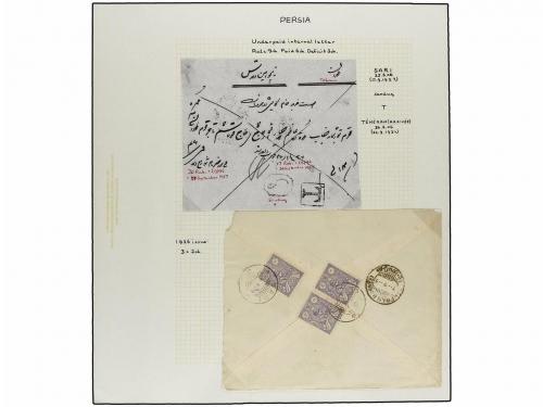 ✉ IRAN. 1926-29 issue. Thirty three covers with POSTAGE DUE 