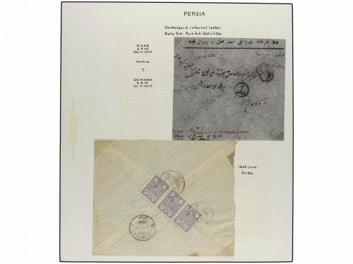 ✉ IRAN. 1926-29 issue. Thirty three covers with POSTAGE DUE 