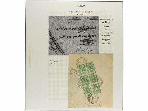 ✉ IRAN. 1926-29 issue. Thirty three covers with POSTAGE DUE 